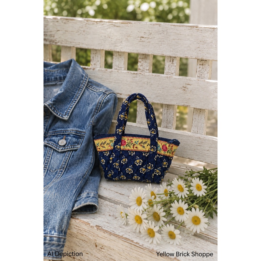 Vera Bradley Little Princess Maison Blue Child Size Tote Bag Vintage